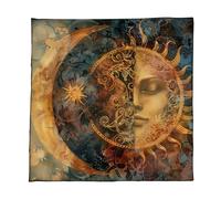 XAGMODSHN Tarot de terciopelo de lujo para obras de arte místicas, resistentes a la decoloración, lavables, varios tamaños para adivinación y decoración del hogar, no destiñen