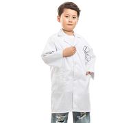 XAGMODSHN Uniforme de médico transpirable para niños, disfraz de enfermera, para jugar a simular, hospital, bata de laboratorio, tallas educativas, ropa científica para niños