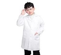 XAGMODSHN Uniforme de médico transpirable para niños, disfraz de enfermera, para jugar a simular, hospital, bata de laboratorio, tallas educativas, ropa científica para niños