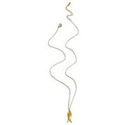 XAGMODSHN Unique Designs - Collar con colgante de pez de acero inoxidable resistente al agua, accesorio de joyería para mujer, suministros de fiesta, as described, Acero inoxidable