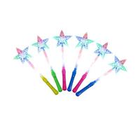 XAGMODSHN Varita Mágica Brillante LED Lightup Stick para Fiesta De Cumpleaños Celebración Reunión Familiar Evento Accesorios De Disfraces 6PCS Varita De Brillante