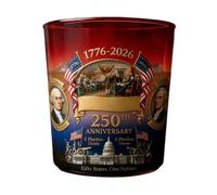 XAGMODSHN Vasos de vino conmemorativos de los 250 años de UU con base | Vibrante impresión envolvente para entusiastas del y amantes de la historia, elegante vaso