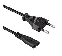 Xahpower 1,5M Cable de Alimentación, Euro C7 Cable de 2 Pines Figure 8 Cable de Alimentación Compatible con PS5 / PS4 / PS3 / PS2 / Xbox One S/Xbox Series X/S/Printer etc
