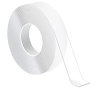 Xahpower 5 Metros Cinta Doble Cara Extrafuerte, Removible, Sin Dejar Rastro, Reutilizable, Cinta Adhesiva Nano Transparente para Montaje en Pared, Alfombra, Coche, Hogar, Cocina (500 * 3 * 0.2 CM)