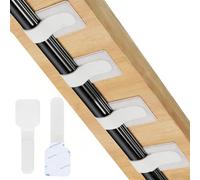 Xahpower 50 Piezas Organizador Cables Escritorio, Sujeta Cables Adhesivo Reutilizables, Gestión de Cables para Oficina, Hogar (Blanco)