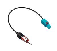 Xahpower Adaptador Antena Radio Coche Fakra Z Macho a DIN Macho Compatible con Audi, VW, Seat, Skoda, Ford, Fiat