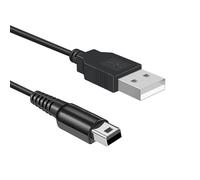 Xahpower Cable de carga USB para Nintendo New 3DS XL/3DS XL/New 2DS/2DS XL/2DS/DSi/DSi XL, negro