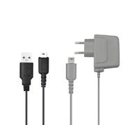 Xahpower Cargador Set para Nintendo DS Lite, Cable de Carga USB y Cargador Compatible con DS Lite/NDSL (No para DS) Consola de Juegos (Gris)