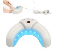 Xahpower Dispositivo de Láser de Hongos Uñas, Dispositivo de Limpieza de Hongos Uñas para Múltiples Uñas, 3 Opciones de Tiempo, Portátil