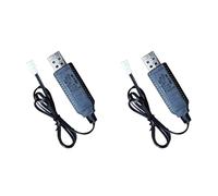 Xain-USA: Cable de carga USB de 3,7 V con conector JST-PH 2P para mini coche RC barco, camiones, funciona con batería de iones de litio de 3,7 V y Li-Po