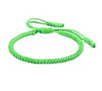 XAIODRAGONSKY Pulsera tejida a mano, 2 unidades, buena suerte, ajustable, tibetano, oración budista, yoga, mala, pulseras, protección de cabal, joyería para parejas, 7-11 IN, pulsera de cuerda para