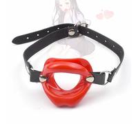 XaiYimee Cuero Transpirable de Silicona ŠM Plûg Boca Gäg Role Play Prop Diversión Mostrar Juguete para Mujeres Ajustable