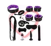 XaiYimee Dormitorio de Fitness de Pilates en casa de vellón de Nylon de 11 Piezas (púrpura), Conjunto de Fitness para Parejas