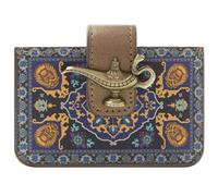 Xamic Aladdin Tres Deseos Genie Emblema de Lámpara Mágica Billetera/Cartera Tarjetero, Azul