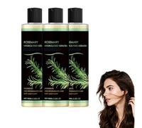 Xampú de Biotina de Romero para el Crecimiento del Cabello - Xampú de Romero Volumizante para el Cabello Fino y el Cuero Pelo Seco, acondicionador para el Pelo Keratina Hidrolizada (3 botellas)