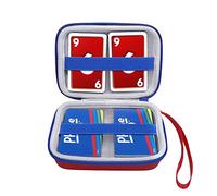 XANAD Bolsa de Transporte para 2700 Tarjetas coleccionables, Apta para UNO, SKYJO, Pokemon, Fase 10 Junior, Cards Against Humanity El Divertido Juego de Cartas - Rojo