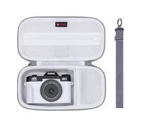 XANAD Funda para cámara digital Gavonde/Duluvulu/Oiadek/Femivo/VETEK/IWEUKJLO/VJIANGER/WIKICO/Saneen/OIEXI 4K 48MP y otros accesorios, fundas para cámara con correa para el hombro (gris)