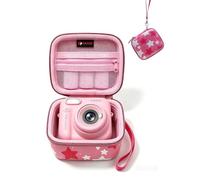 XANAD Funda para cámara instantánea Infantil, Compatible con Gofunly, HiMont, GREENKINDER, ASTGMI, Hangrui, TIATUA, CAMCLID, Regalo Ideal para niños de 3 a 14 años (Estrella Rosa)