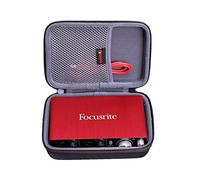 XANAD Funda para interfaz de audio Focusrite Scarlett Solo o 2i2 (3ª generación), bolsa de almacenamiento rígida de EVA