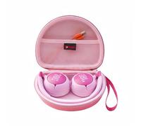 XANAD Funda para JBL Junior 320 BT/JR 310BT Auriculares Inalámbricos Niños, Estuche Portátil Bluetooth de Viaje, Protección Rígida Antigolpes (Rosado)