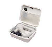 XANAD Funda para pistola de masaje compatible con pistola de masaje de percusión de mano TheraGun, cuello, espalda, pierna, hombro, color crema, interior: 21 x 17,5 x 6 cm