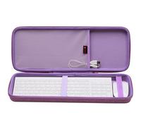 XANAD Funda para teclado de 84 teclas, para Keychron K2 versión 2/K2/Q1/V1, ASUS ROG Azoth 75%, Aula F75 Pro, Redragon K673 PRO (morado) - Interior: 17.1 x 6.1 x 1.3 pulgadas