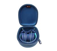 XANAD Funda Rígida Auriculares Infantiles - Estuche Universal iClever EarFun Philips Belkin iFecco Nabevi - Maleta Viaje Asa Portátil Niños Resistente Golpes Agua (Azul Marinos)
