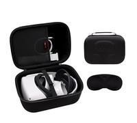 XANAD Funda rígida compatible con Oculus Meta Quest 3/Quest 2/Vision Pro Official Original/Elite Strap Version VR y accesorios de controlador táctil, adecuado para viajes y almacenamiento en el hogar