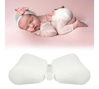 Xanewza Apoyos de fotografía para recién nacidos Mariposa Posando Cojín Cesta Relleno y Posicionador para Bebés DIY Recién Nacido Fotografía Profesional Prop Blanco