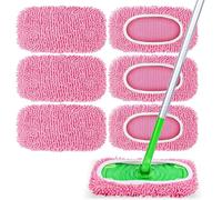 Xanewza - Juego de 6 paños reutilizables compatibles con Swiffer Escoba, Lavables y duraderos, Microfibras para Swiffer Sweeper Mop, Paños para limpieza en seco y húmedo