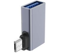 XANHOY Adaptadores MicroUSB a USB A de aleación de aluminio, solución Plug And Play para unidad externa y accesorios móviles, adaptadores OTG para almacenamiento móvil