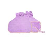 XANHOY Bata de baño para mascotas, mantiene a la mascota caliente y de secado rápido, toalla de baño para gatos, alta absorción, suministros para mascotas
