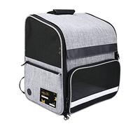 XANHOY Bolsa cómoda para viajes en coche para gatitos y cachorros, bolsa de transporte para y aseo