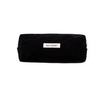 XANHOY Bolsa de pana para bolígrafos, papelería, gran capacidad, estuche para lápices, bolsa de maquillaje, suministros escolares y de oficina para estudiantes, Black, 19*6*7 cm