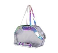 XANHOY Bolsa de transporte para exteriores, transpirable, portátil, malla de viaje, bolsa de tela para gatos, perros, suministros para mascotas