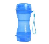 XANHOY Botella de agua para perros a prueba de fugas, dispensador de agua portátil para mascotas y cuenco de alimentos, 11 unidades de agua potable 9.5 para alimentación de alimentos