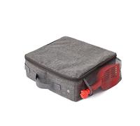 XANHOY Caja de arena de viaje con tapa de cremallera y cucharas, bandeja de arena portátil ligera para acampar