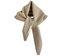 XANHOY Chal para mujer, para vacaciones, compras, transpirable, cálido, bufanda de ganchillo para todas las decoraciones de ropa a juego, mezcla de lana, bufanda para el cuello, caqui, 35X105 cm