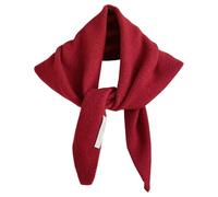 XANHOY Chal para mujer, para vacaciones, compras, transpirable, cálido, bufanda de ganchillo para todas las decoraciones de ropa a juego, mezcla de lana, bufanda para el cuello, rosso, 35X105 cm