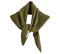 XANHOY Chal para mujer, para vacaciones, compras, transpirable, cálido, bufanda de ganchillo para todas las decoraciones de ropa a juego, mezcla de lana, bufanda para el cuello, verde, 35X105 cm