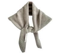XANHOY Chal para mujer, para vacaciones, compras, transpirable, cálido, bufanda de ganchillo para todas las decoraciones de ropa a juego, mezcla de lana, bufanda para el cuello, Gris caqui, 35X105 cm