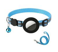 XANHOY Collar reflectante para gatos con soporte impermeable, collar de seguridad ajustable para mascotas con correa
