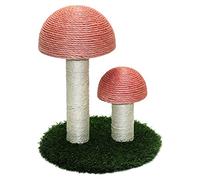 XANHOY Columna de sisal natural para arañar para juguete de interior para suministros de uñas, columna de arañazos para aliviar el aburrimiento