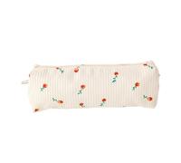 XANHOY Estuche para lápices de pana con estampado de flores, con cremallera, bolsa de papelería, bolsa de almacenamiento de maquillaje, bolsa de cosméticos, Como se muestra en la imagen, 20*5*5 cm,