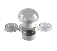 XANHOY Fuente de agua para gatos, dispensador de agua automático silencioso, filtración, capacidad de agua, 2100 ml, comederos para mascotas, cuencos transparentes para alimentos
