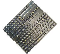 XANHOY Juego de 130 teclas ergonómicas de 130 teclas de contenido grueso para gamers, programadores, teclados mecánicos