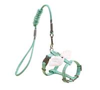 XANHOY Juego de arnés y correa para gatos con anillo en D de metal, arneses suaves ajustables para gatos y perros pequeños, longitud de 1,2 m