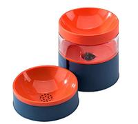 XANHOY Juego de vajilla 2 en 1 para mascotas, cuenco de agua y comida para perros, dispensador automático de agua, antiderrames, juego combinado para cuenco panda