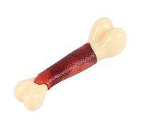 XANHOY Juguete masticable para perros para masticadores agresivos para nailon resistente y hueso de goma, cepillo de dientes con sabor a carne de res para perros pequeños