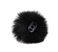 XANHOY Micrófono de solapa para parabrisas Lavalier Pin-on Micrófono peludo a prueba de viento para micrófono inalámbrico